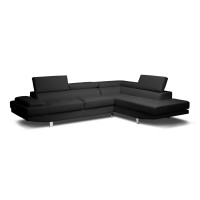 Baxton Studio Ids077P-Black Rfc Selma Modern Sectional Sofa